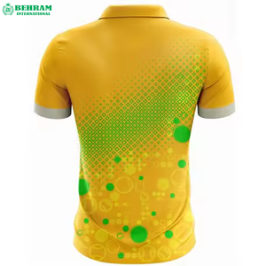 Polo de Verano Ligero para Hombre, con Logotipo Personalizado, Cuello Alto, Deportivo, Transpirable, de Algodón, Manga Corta, Corte Regular - Product Image 3