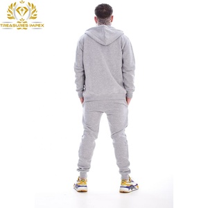 Conjuntos Deportivos de Invierno Cálidos al por Mayor, Ropa Deportiva de Gimnasio de 2 Piezas de Alta Calidad, Sudadera con Capucha y Cremallera con Logotipo Personalizado, Pantalones Deportivos Lisos - Product Image 5