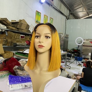 Perruque Lace Closure transparente HD Lace Front Wig cheveux humains, perruque os droite, couleurs personnalisées - Product Image 2