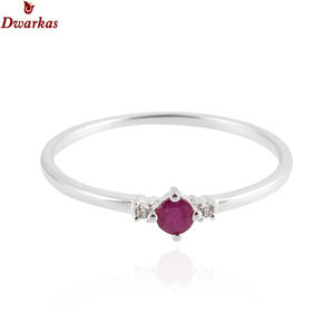 Anillo de plata de ley de circón azul minimalista clásico personalizado para boda y fiesta para mujer - Product Image 6