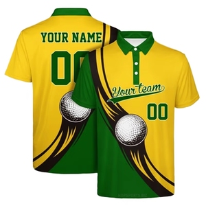 Camisetas Polo Personalizadas, Camisetas de Golf de Secado Rápido, Camiseta Polo de Poliéster Estampada para Hombre con Tela Ligera - Product Image 1