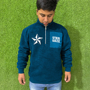 Sudaderas con capucha de lana mezclada de algodón para hombre con forro de Sherpa Diseño simple Basics Impresión digital al por mayor a bajo precio para el invierno - Product Image 1