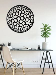 Lazo de METAL para decoración de pared, elegante cinta decorativa de latón, lazo para colgar en la pared para el hogar, oficina, decoración Interior de lujo, arte moderno - Product Image 5