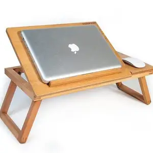 Manufacture wholesale supplier Wood laptop stand solid wood support frame custom comfortable wood laptop stand Low Price