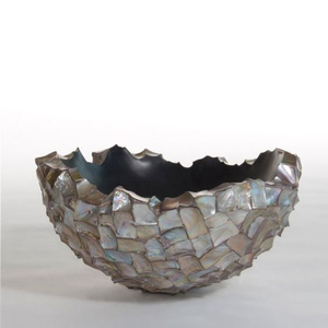 Elegant Disposable <b>Mother</b> of Pearl Metal Bowl for Party Intricate Work for Stylish Home Serving for Chocolate Snacks - Product Image 2