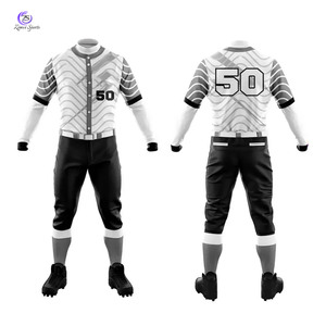 เครื่องแบบเบสบอลสำหรับผู้ชายเครื่องแบบเบสบอลระบายอากาศขนาดใหญ่พิเศษ - Product Image 3