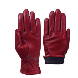 Gants et mitaines en cuir de couleur personnalisée pour adultes Accessoires d'hiver chauds fabriqués au Pakistan - Product Image 1