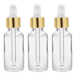 Flacon à bille rechargeable de 6 ml pour parfum, anti-fuite, en verre transparent, vide, avec bille en plastique et bouchon doré, 24 pièces - Product Image 4