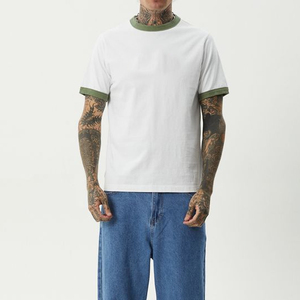 Ringer Camiseta Unisex Camisetas de cuello redondo Camisetas Premium para hombres Camiseta de ajuste suave-Casual Hombres con estilo S - 4XL Camisetas con timbre para hombres - Product Image 1