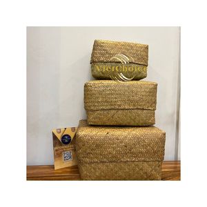 Bolsa tejida de bambú duradera de alta calidad al por mayor bolsa de regalo de material de ratán para eventos fabricante de Vietnam Stock 2025 - Product Image 5