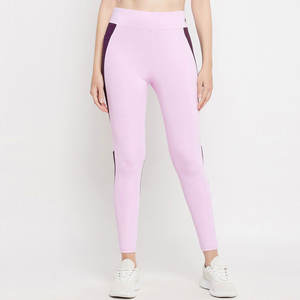 Pantalon d'exercice sans couture en Nylon Spandex à haute élasticité pour femmes - Product Image 1