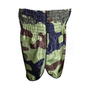 Shorts Muay Thai les plus vendus Vêtements actifs en coton confortable avec fermeture à la taille élastique Motif solide Longueur au genou Vente en ligne - Product Image 5