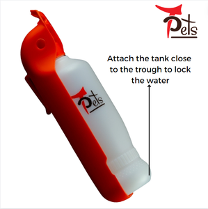 Hot Selling TP100 <b>Water</b> <b>Bottle</b> With Valve Size S/M 500ml Pet Accessories Long Shape Bowl & Feeder for Travel Convenience - Product Image 3