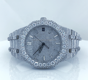 Reloj automático de marca Hip Hop clase VVS Clarity Lab crecido diamante cuerpo de acero inoxidable reloj mecánico de marca completamente helado - Product Image 1