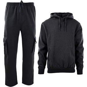2025 ensemble de survêtement 2 pièces pour hommes pull à capuche et pantalon de survêtement Cargo Jogging survêtement pour hommes - Product Image 1