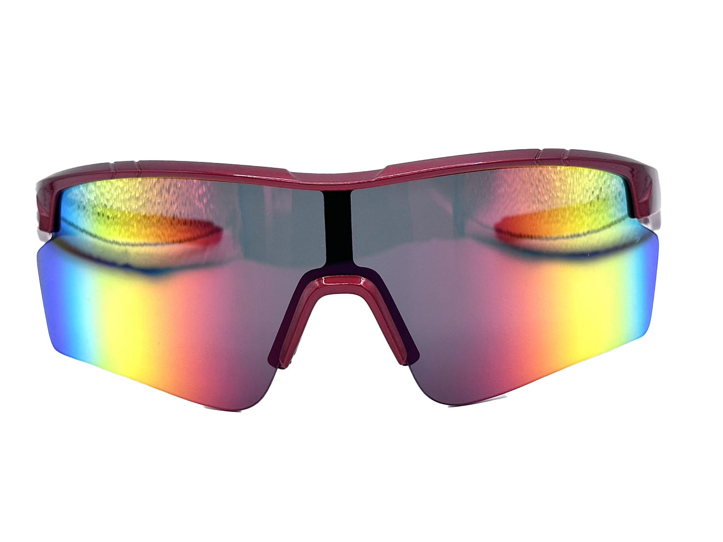 New Fashion UV400 Sports Sunglasses for Men and Women Outdoor Cycling Eyewear with Mirror Coating Lens