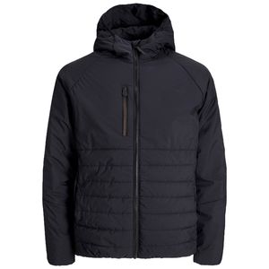 Veste matelassée hybride pour homme avec logo personnalisé, veste zippée rembourrée personnalisable, veste chaude en duvet, streetwear, veste bomber pliable pour la randonnée - Product Image 5