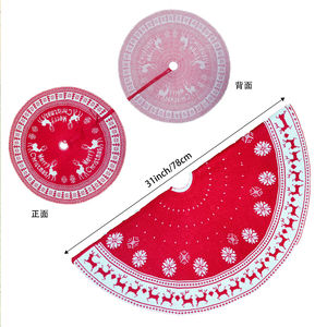 Jupe de sapin de Noël, nouveau design, tissu doux et confortable, housse ronde pour base de sapin de Noël, accessoire festif pour la maison - Product Image 6