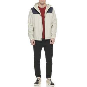 Vêtements de rue pour hommes avec logo personnalisé Vestes de pluie en nylon imperméable et coupe-vent avec décoration brodée Durable Two Tone - Product Image 2