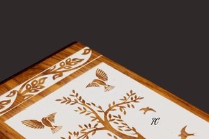 Urne funéraire en palissandre Boîte Arbre de Vie Design Mémorial Souvenir Urne funéraire décorative pour cendres - Product Image 3