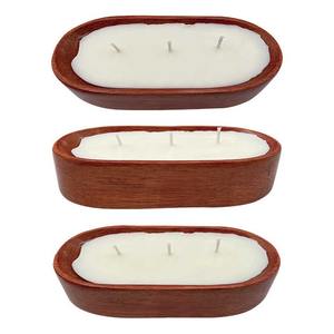 Bol en bois de bougie Offre Spéciale de haute qualité avec cire de soja - Product Image 1