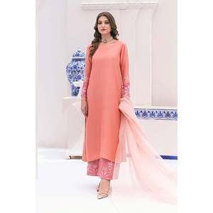 Ensemble chemise et dupatta en mousseline de soie Renee pour le printemps/été - Product Image 3