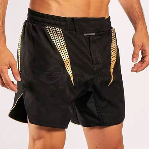 Pantalones Cortos de MMA para Hombre, Diseño Personalizado, Sólidos, de Alta Calidad, Ligeros, Transpirables, Tejidos, Cintura Media Elástica, Estilo Casual, Poliéster - Product Image 2