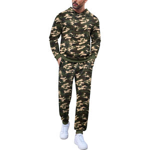 Chándal personalizado de estilo universitario para hombre con puños acanalados y dobladillo perfecto para ropa informal, entrenamiento de gimnasio y actividades deportivas - Product Image 1