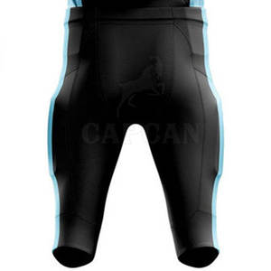 Uniforme de course de football américain pour hommes Logo imprimé personnalisé et modèles de sports d'équipe Ensemble de vêtements de couleur unie - Product Image 6