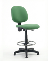 Chaise de bureau ergonomique moderne en maille écologique avec repose-pieds pivotant, base étoile ARSU en fer, revêtement en tissu – Offre Spéciale
