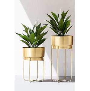 Hecho a mano moderno cilindro de plata Metal maceta diseño costero estilo florero para hogares - Product Image 6