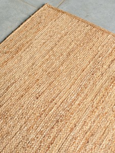 Solid Color Rectangle Jute Area <b>Rug</b> Flat Weave Eco Friendly Farmhouse Style Living Room <b>Rug</b> <b>Thin</b> Pile Handmade - Product Image 4