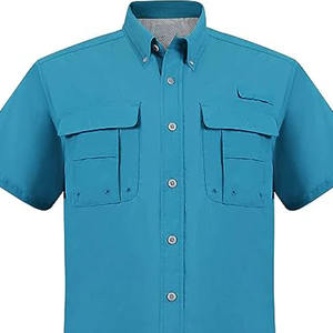 Custom Upf 50 Button up Hombres Poliéster Nylon Pesca Camisas Rendimiento Manga larga Botón Abajo Pesca Camisa - Product Image 6