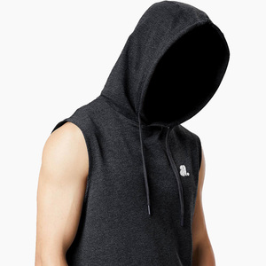 เสื้อกล้ามผู้ชายขายส่ง แบบไม่มีแขน ปักลาย ผ้าถักใยไผ่ผสมฝ้าย สำหรับออกกำลังกาย - Product Image 3