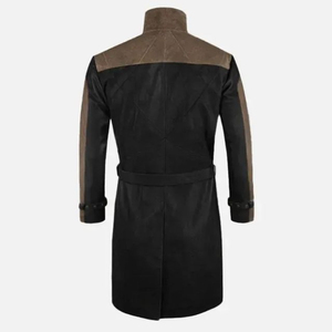 <b>Long</b> Leather coat Customizable Real Genuine Leather <b>Long</b> <b>Jacket</b> for <b>Men</b> <b>long</b> coat Leather for <b>men</b> and women - Product Image 2