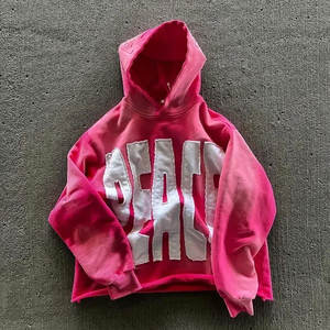 Hoodie court unisexe de haute qualité 100% coton lourd avec broderie 3D, couleurs personnalisées, streetwear, hiver, taille standard - Product Image 5