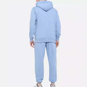 Ensemble de survêtement à capuche pour homme, 100% coton molletonné, écologique, de haute qualité, coupe classique, 2 pièces, 260g - Product Image 2