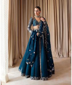 Indian Traditional Wear Malai Silk Lehenga with Sequins Work and Zari Work Lehenga Choli for Wedding and Festival Function Dress - Product Image 1