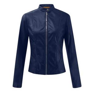 2025 liquidation femmes Faux cuir veste courte fermeture éclair Moto Biker Slim Fit vestes manteau léger boléro moto vêtements d'extérieur - Product Image 6