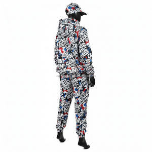 Conjunto de Chaqueta Cortavientos de Poliéster GSM para Mujer, Tela de Primera Calidad, Estampado Gráfico Completo, Logotipo Personalizado con Transferencia de Calor, Chaqueta Cortavientos de Talla Grande - Product Image 5