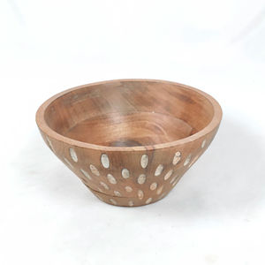 Tazón de Madera Pulida Ecológico de Lujo Personalizable para Venta al por Mayor, Uso en Bodas y Fiestas, con el Mejor Diseño para la Mesa de la Cocina - Product Image 1