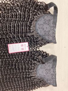 Prix usine Naturel Noir Remy Cheveux Clip-in Queue De Cheval Extensions De Cheveux 18 Pouces De Profondeur Bouclés Cheveux Humains - Product Image 2