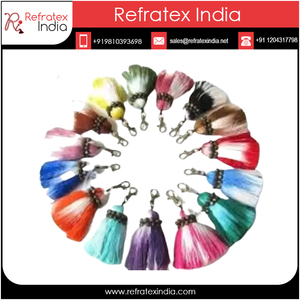 Wholesale Price Heavy Material <b>Tassel</b> Keyrings Export From India - Product Image 5