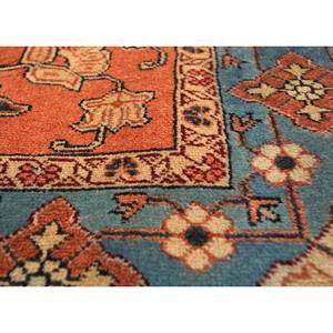 พรมขนสัตว์ถักมือ Aalam Gold Classic รุ่น Pae-5072 ลายเหรียญและสี่เหลี่ยมผืนผ้า สำหรับบ้านขนาดใหญ่-สำหรับห้องนั่งเล่นหรือห้องนอน - Product Image 3