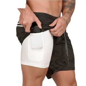 Short d'entraînement court décontracté pour hommes de haute qualité Séchage rapide et respirant pour Gym Athletic & Running - Product Image 4