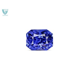 Zafiro Azul - 4.05 Quilates, Gema Natural Suelta Facetada, Corte Ovalado, Forma de Estrella de Lujo para Joyería, 10 mm 8 mm, Tratado Térmicamente - Product Image 1