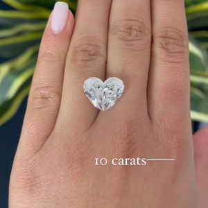 Diamants synthétiques de laboratoire en vrac, taille cœur fantaisie toutes couleurs, certifiés IGI, clarté VS supérieure, couleur D blanche, pour bijoux - Product Image 3