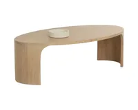 Table basse ronde Sunpan Tomas - Plateau en marbre
