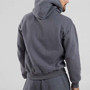 Sudaderas con Capucha Personalizadas para Hombre, Lisas, de Felpa, Holgadas, al por Mayor, Corte Cuadrado, de Algodón Grueso - Product Image 3