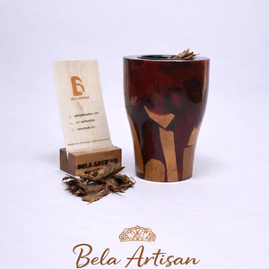 Glass Bakhoor Incense Burners Non-Electric Wood <b>Resin</b> Handy Oud Burner Handpicked Dubai Incense Burner by Bela Artisan - Product Image 1